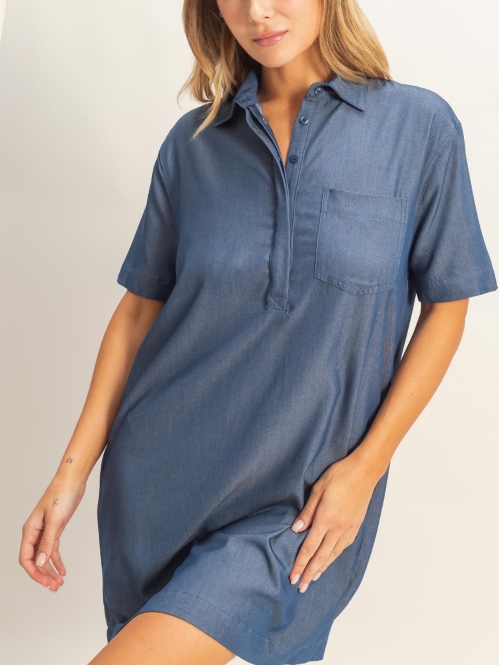 318 - Denim Shirt Dress